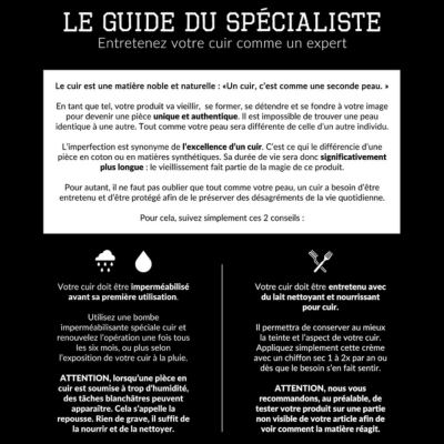 Guide entretien veste cuir homme – imperméabilisation et nourrissage du cuir 24H Le Mans